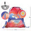 Airy Rainbow Rot Rucksack-Set 5tlg: Rucksack, Federmäppchen, Turnbeutel, Heftmappe, Brotdose