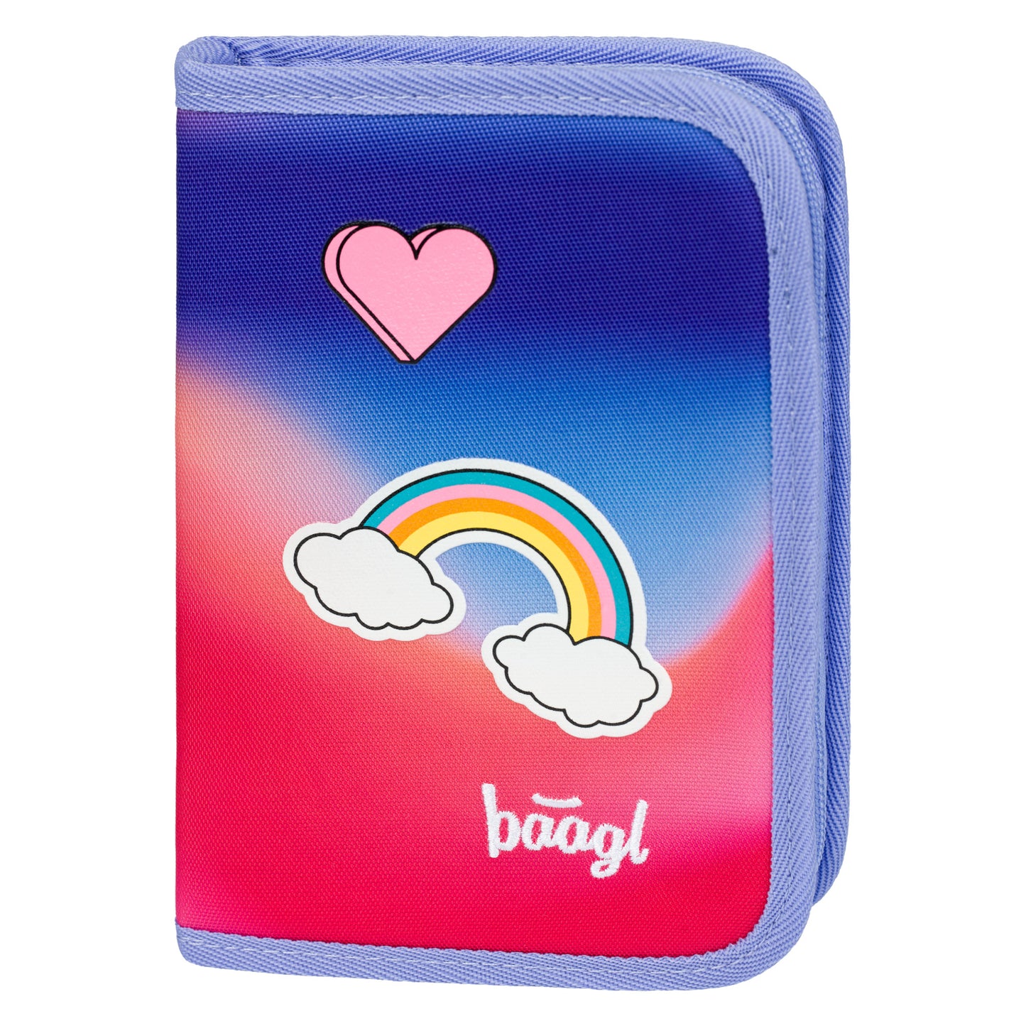 Airy Rainbow Rot Rucksack-Set 5tlg: Rucksack, Federmäppchen, Turnbeutel, Heftmappe, Brotdose