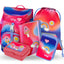 Airy Rainbow Rot Rucksack-Set 5tlg: Rucksack, Federmäppchen, Turnbeutel, Heftmappe, Brotdose