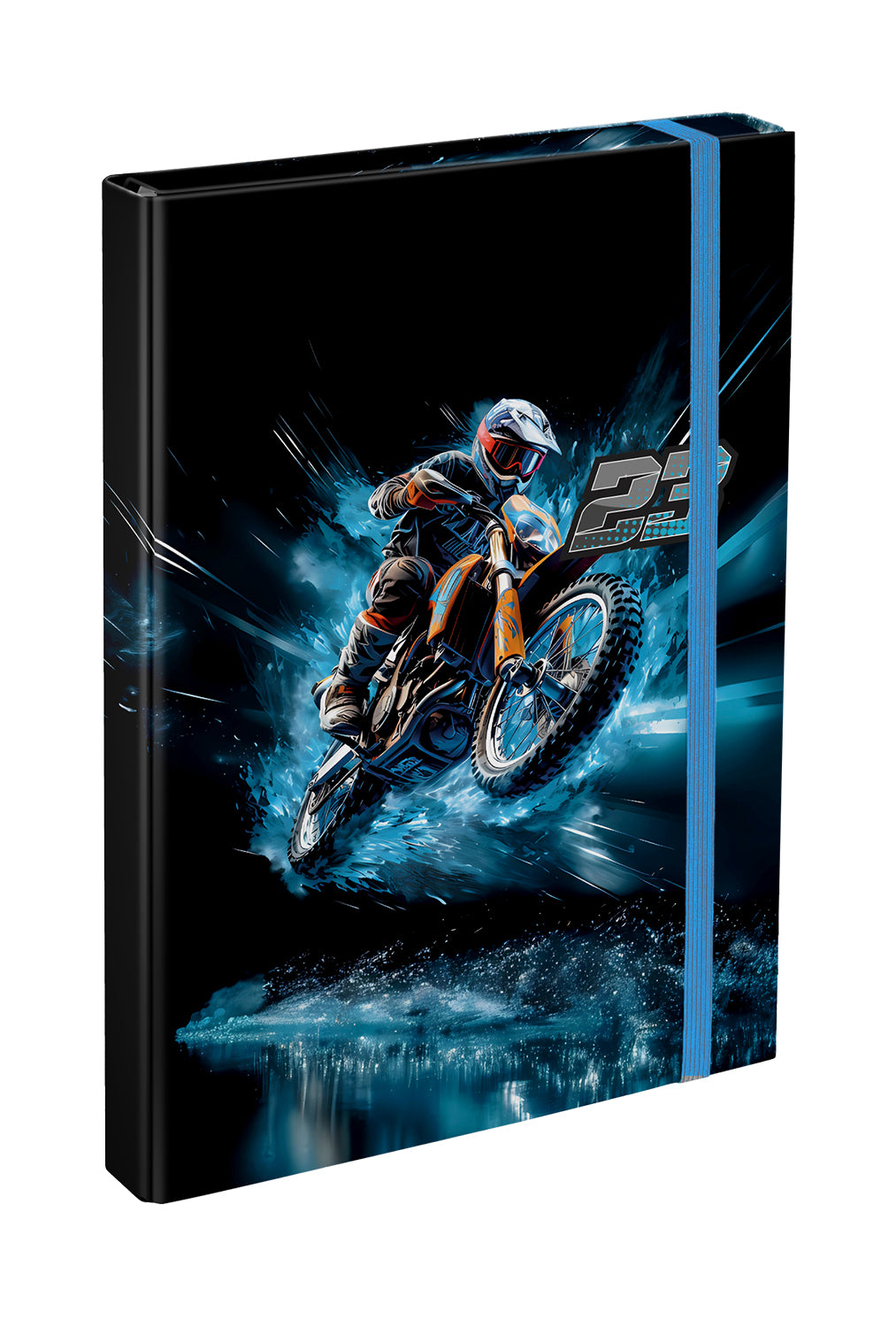 Airy Motorrad Rucksack-Set 5tlg: Rucksack, Federmäppchen, Turnbeutel, Heftmappe, Brotdose