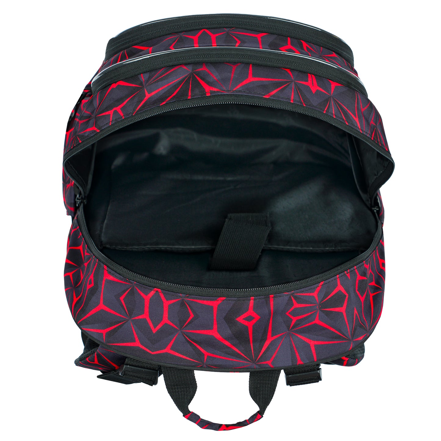 Core Red Polygon Rucksack-Set 5tlg: Rucksack, Federmäppchen, Turnbeutel, Schlampermäppchen, Heftmappe