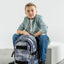 Skate NASA Grey Rucksack-Set 5tlg: Rucksack, Federmäppchen, Turnbeutel, Schlampermäppchen, Heftmappe