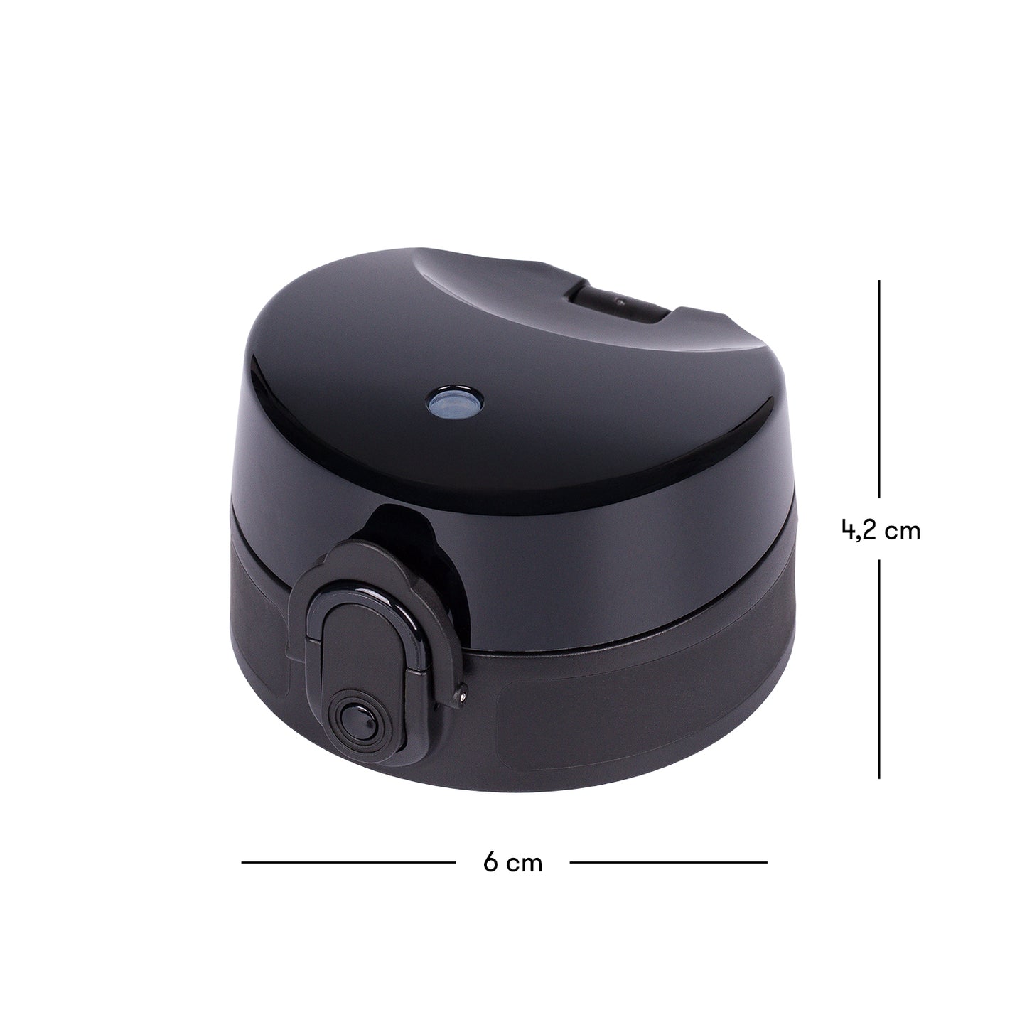 Ersatzdeckel für Tritan-Trinkflasche 500 ml, schwarz