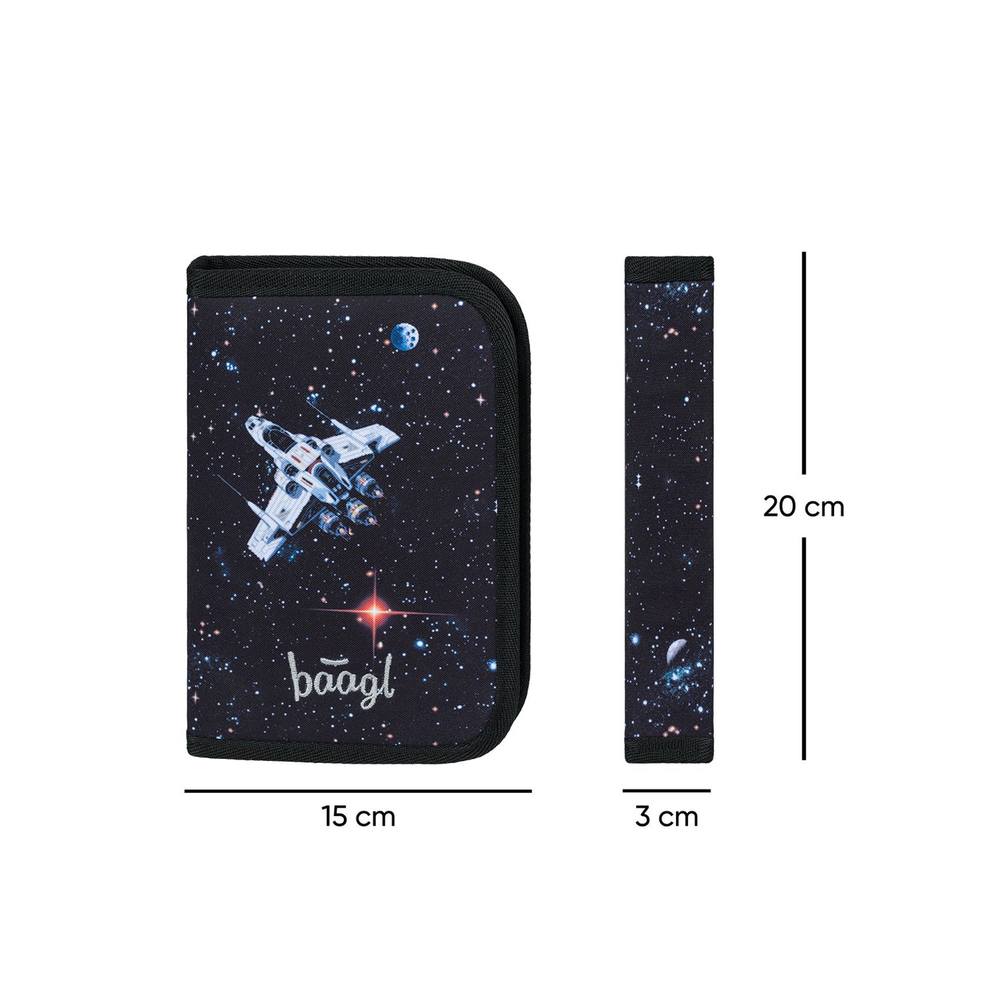 Zippy plus Pixel Space Schulranzen-Set 3tlg: Schulranzen, Federmäppchen, Sportbeutel