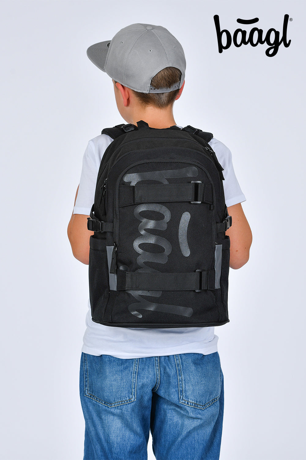 Schulrucksack Skate Uni Schwarz