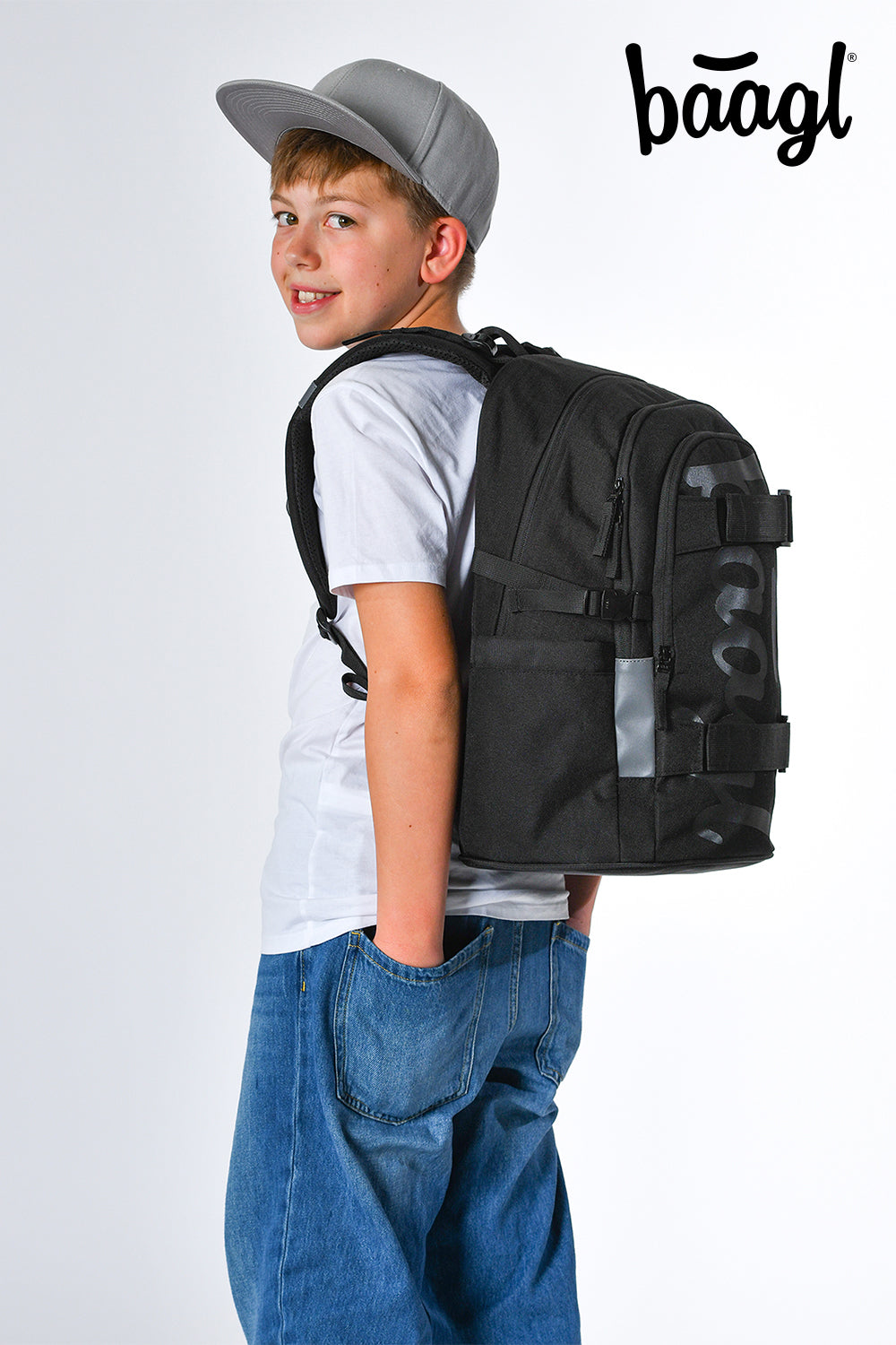 Schulrucksack Skate Uni Schwarz