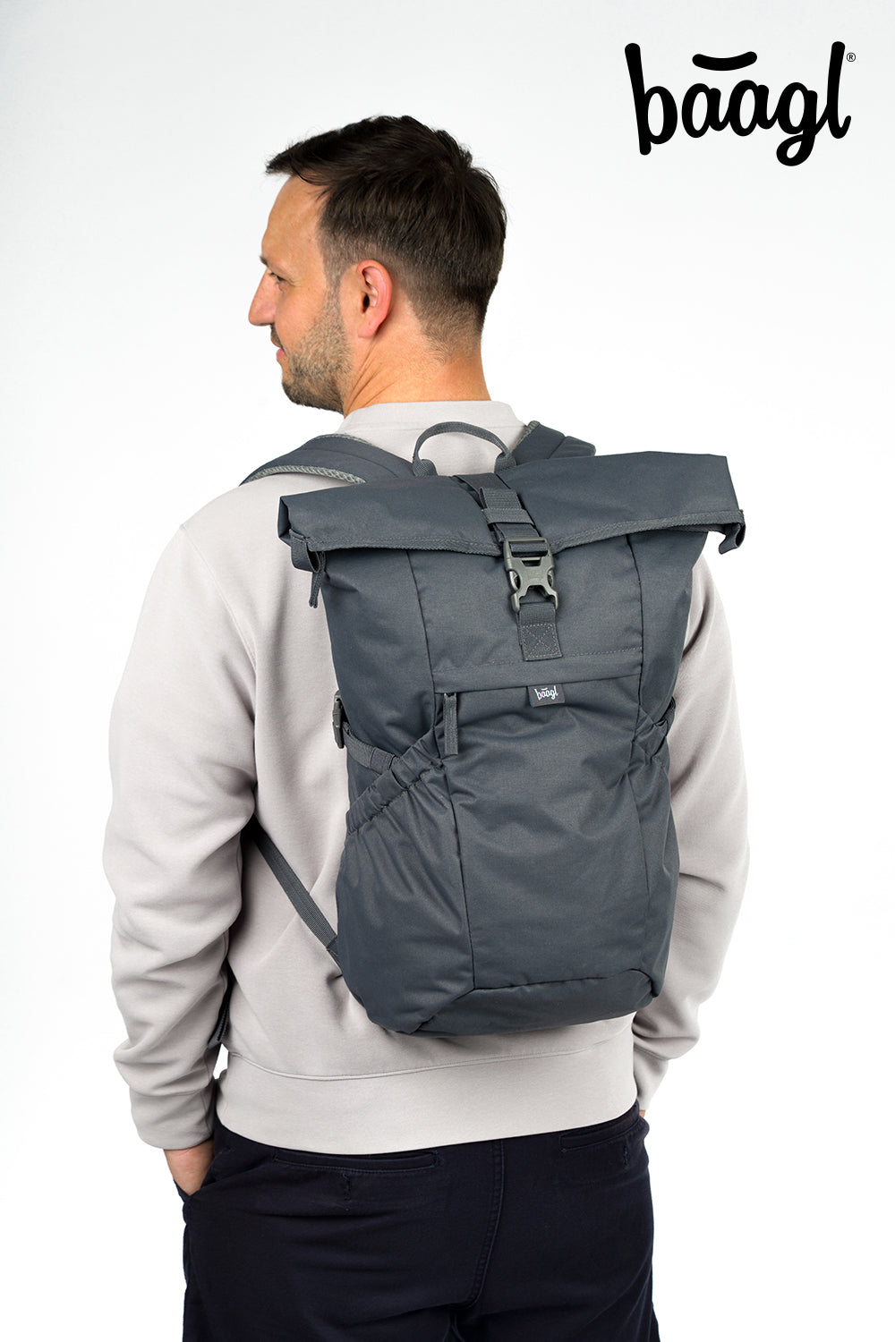 Rucksack Roll Grau
