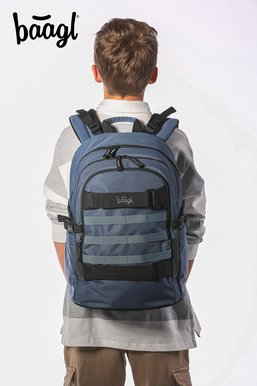 Skate Dust Blue Rucksack-Set 3tlg: Rucksack, Federmäppchen, Sporttasche