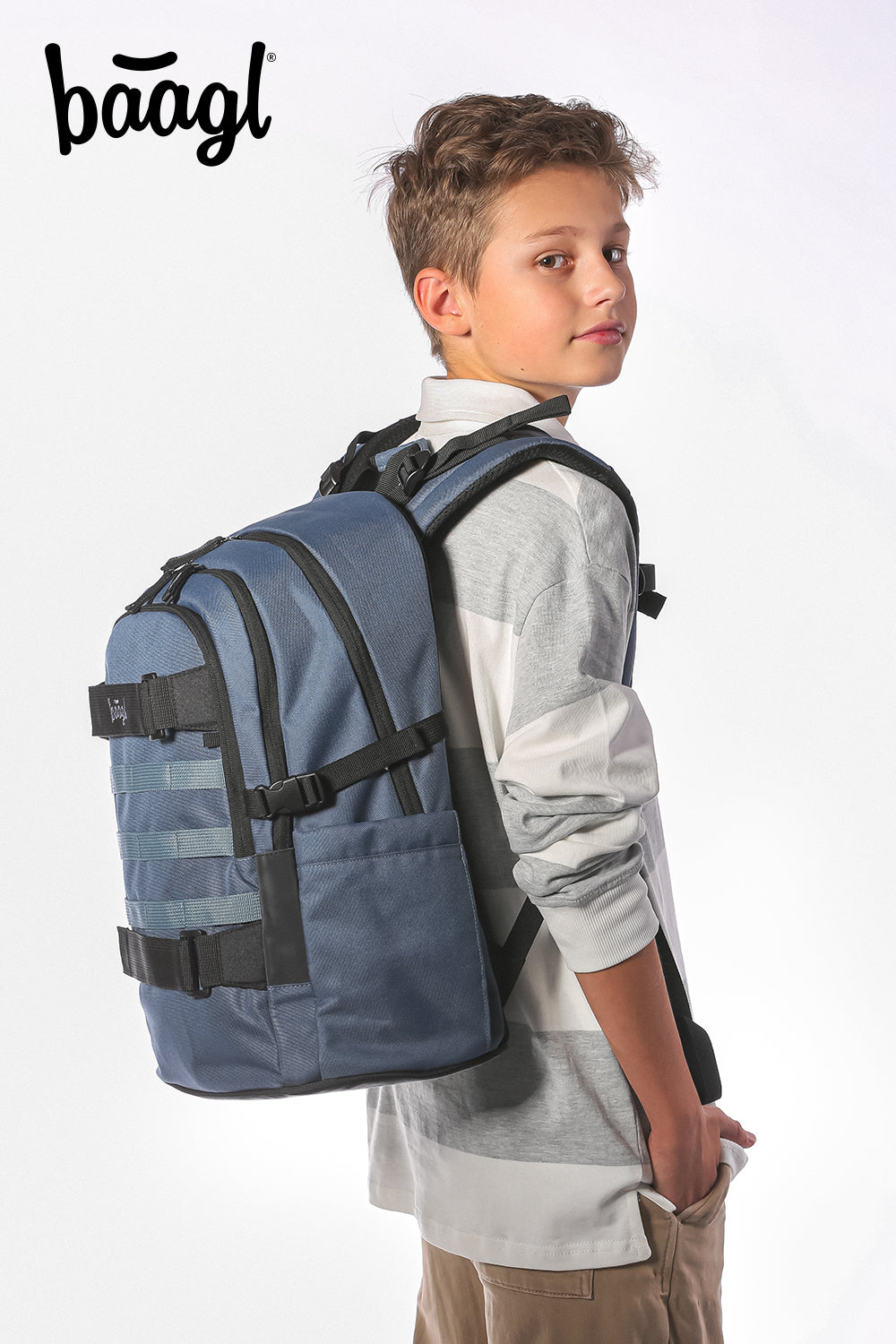 Skate Dust Blue Rucksack-Set 3tlg: Rucksack, Federmäppchen, Sporttasche