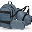 Skate Dust Blue Rucksack-Set 3tlg: Rucksack, Federmäppchen, Sporttasche