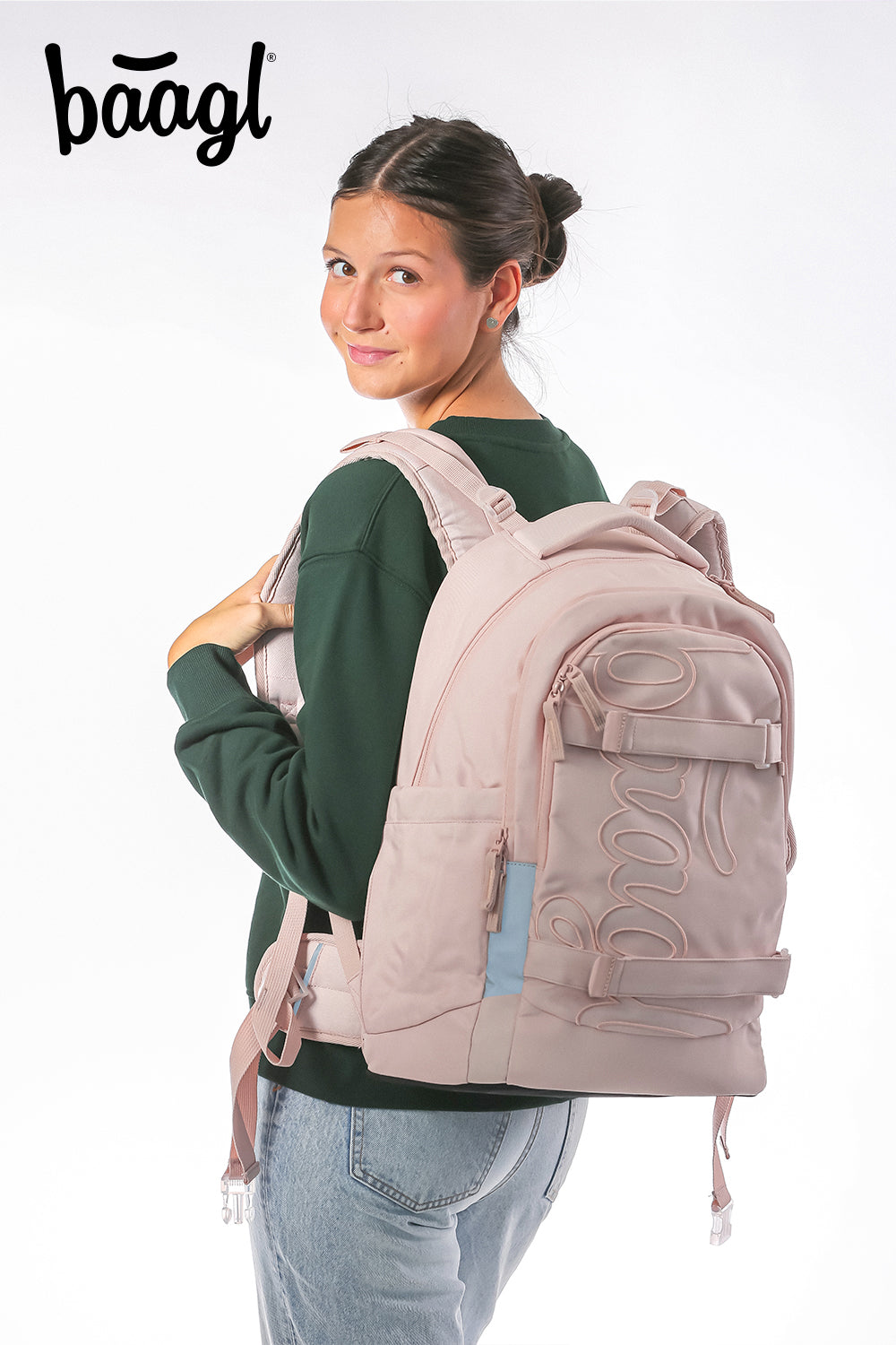 Schulrucksack Skate max Creamy