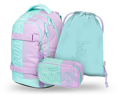 Skate max Sweet Rucksack-Set 3tlg: Rucksack, Federmäppchen, Sportbeutel