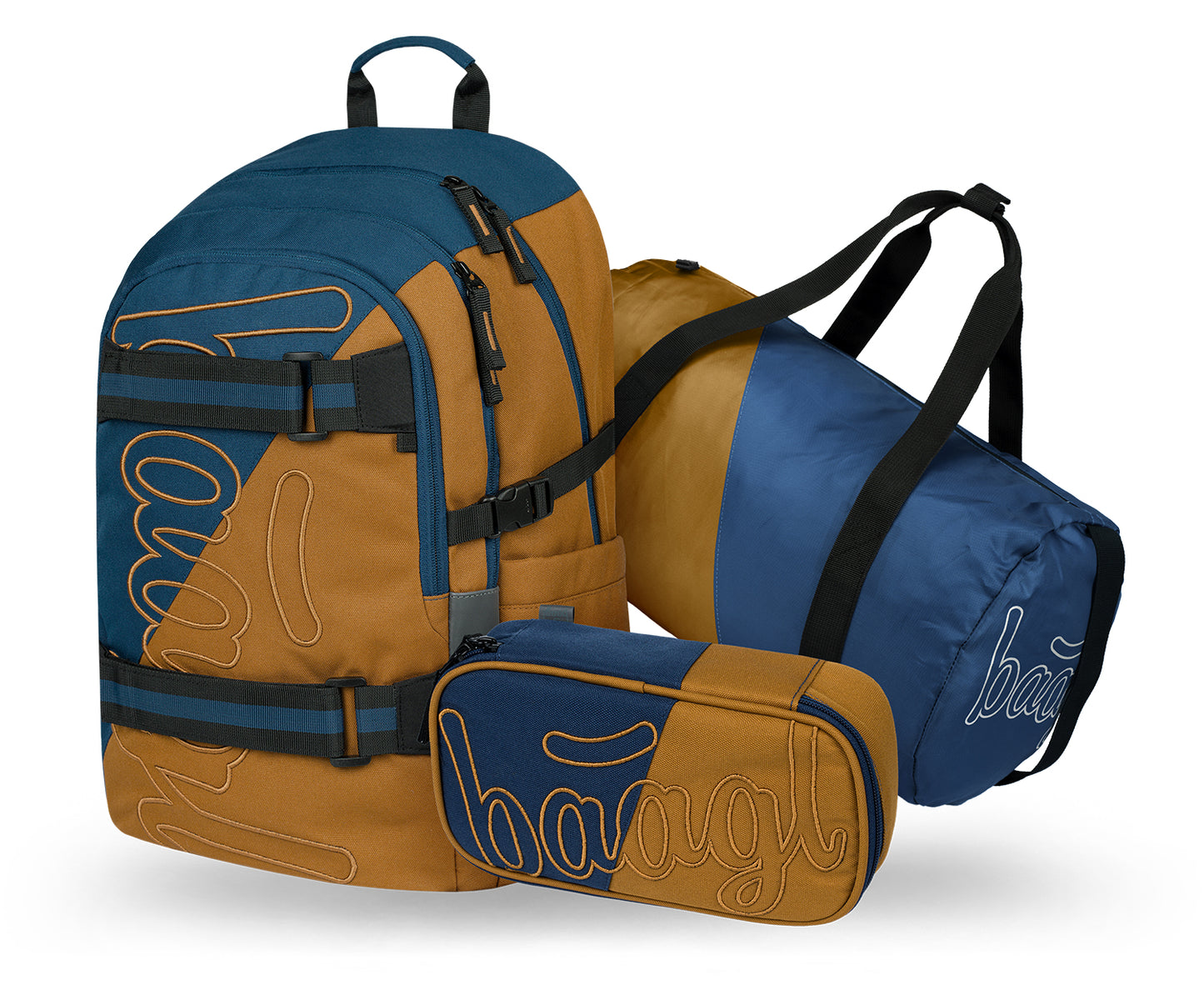 Skate Duo Rucksack-Set 3tlg: Rucksack, Federmäppchen, Sporttasche