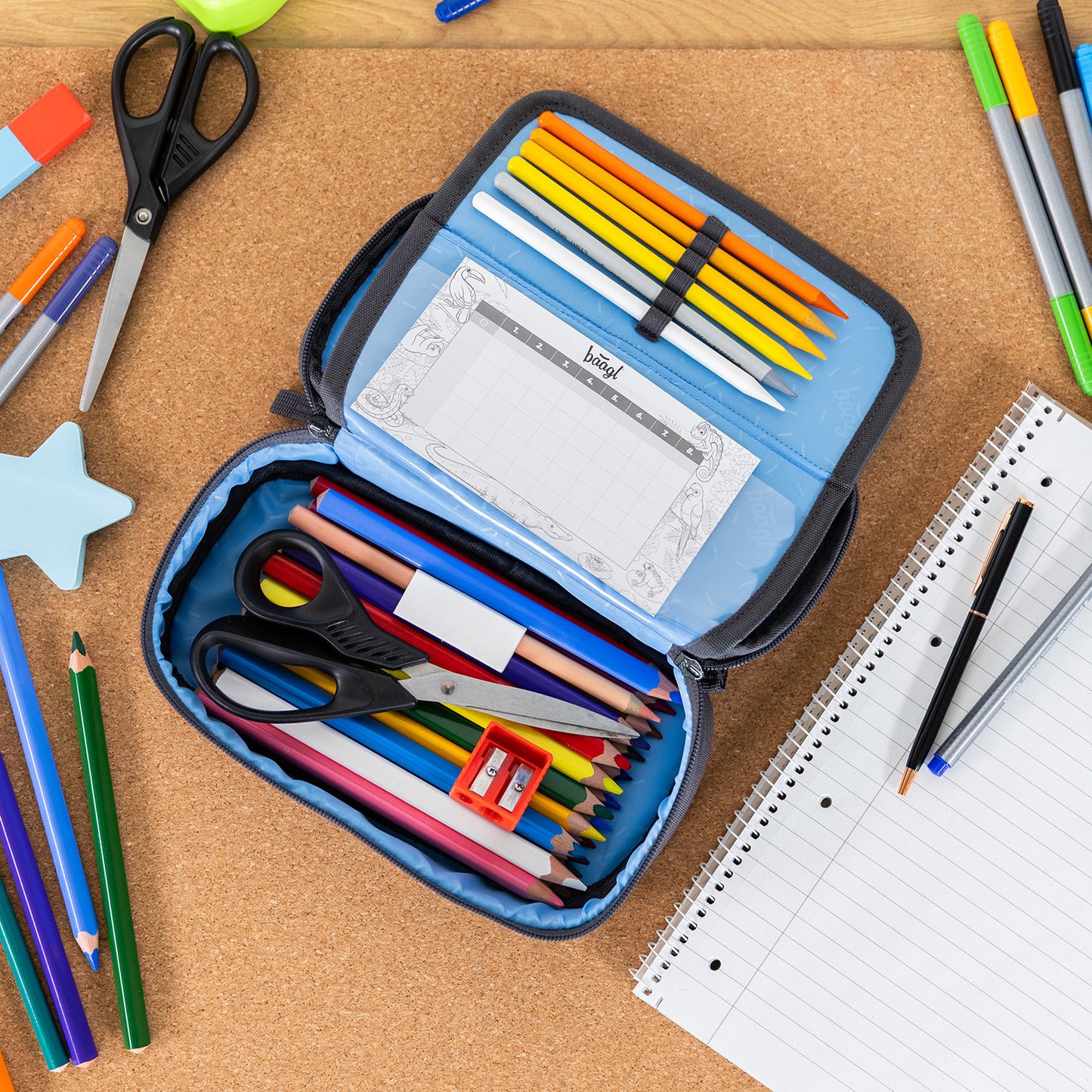 Federmäppchen Etui Logo Mix