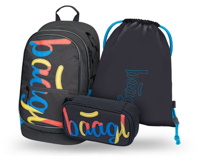 Core Logo mix Rucksack-Set 3tlg: Rucksack, Federmäppchen, Sportbeutel
