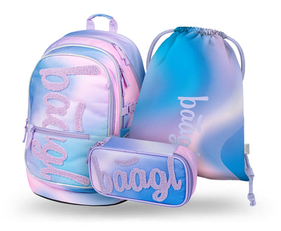 Core Sky Rucksack-Set 3tlg: Rucksack, Federmäppchen, Sportbeutel