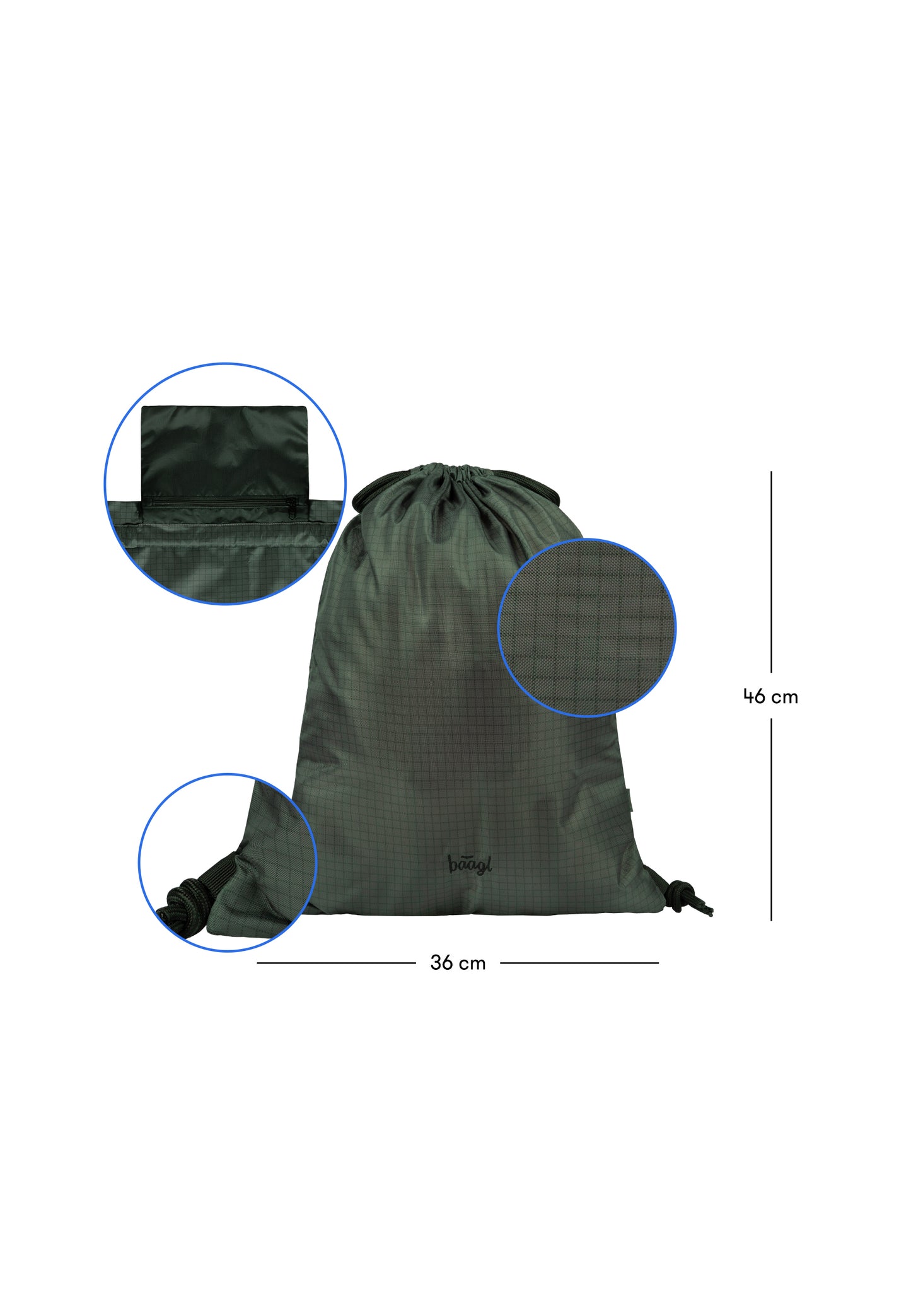 Cubic Grove Rucksack-Set 3tlg: Rucksack, Federmäppchen, Sportbeutel