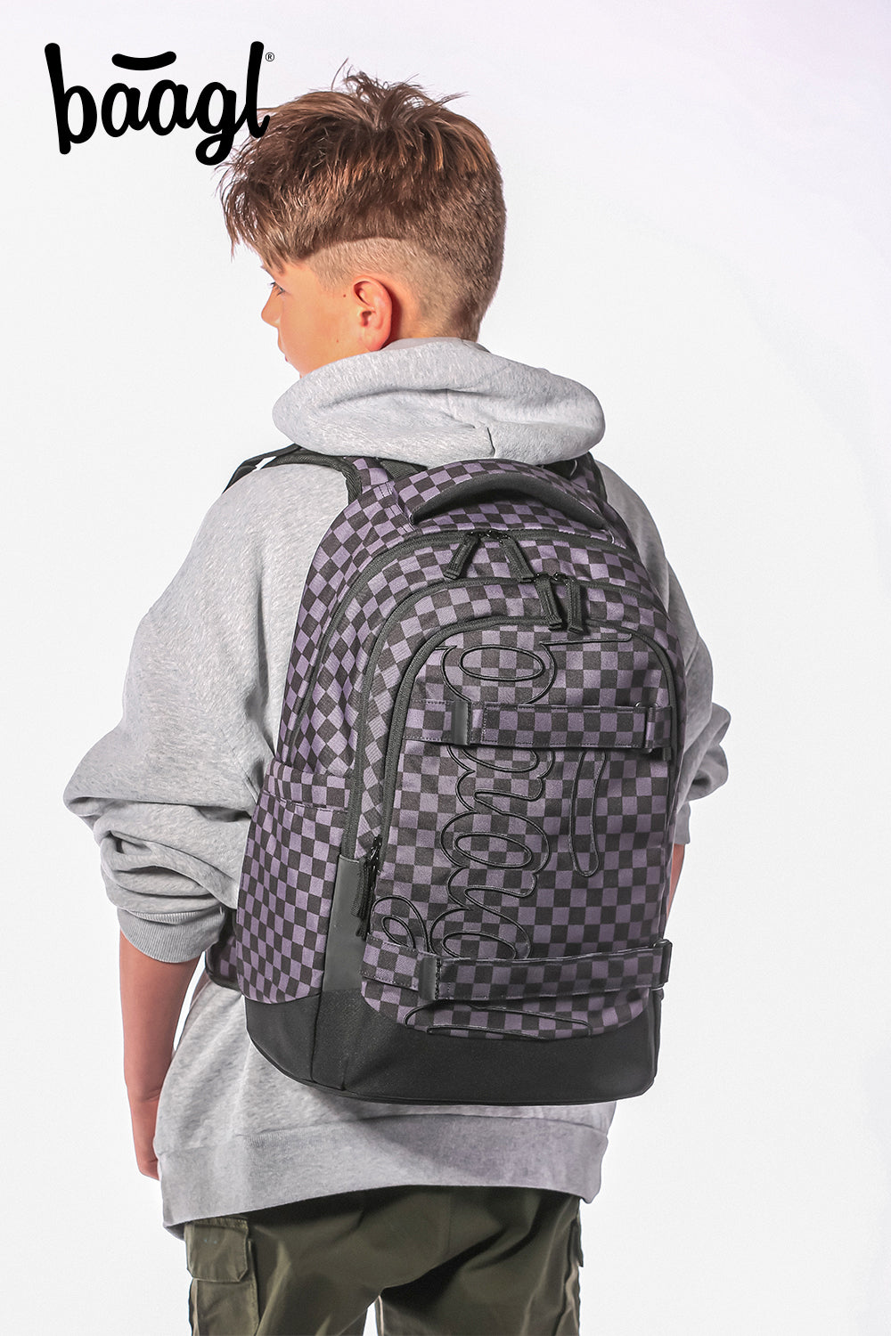 Schulrucksack Skate max SKA grau