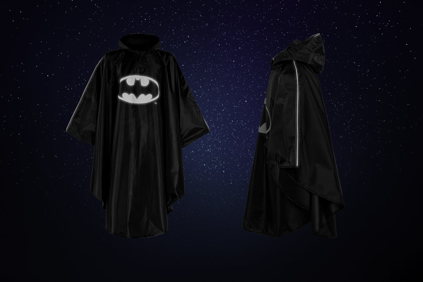 Outdoor-Regenponcho Batman Logo Gr. M (130 -150 cm)