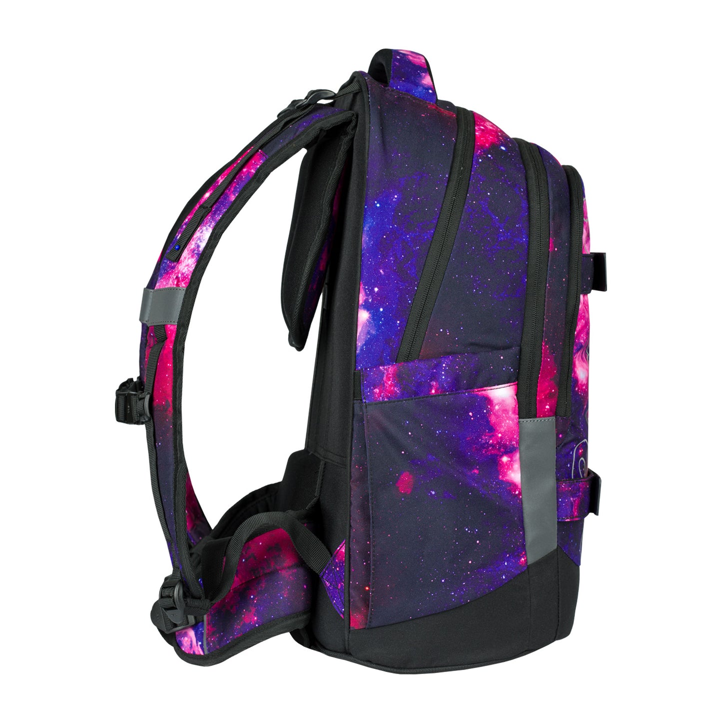 Skate max Galaxy Rucksack-Set 5tlg: Rucksack, Federmäppchen, Turnbeutel, Sporttasche, Bauchtasche