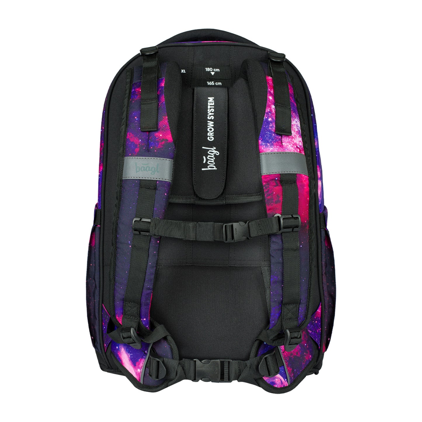 Skate max Galaxy Rucksack-Set 5tlg: Rucksack, Federmäppchen, Turnbeutel, Sporttasche, Bauchtasche