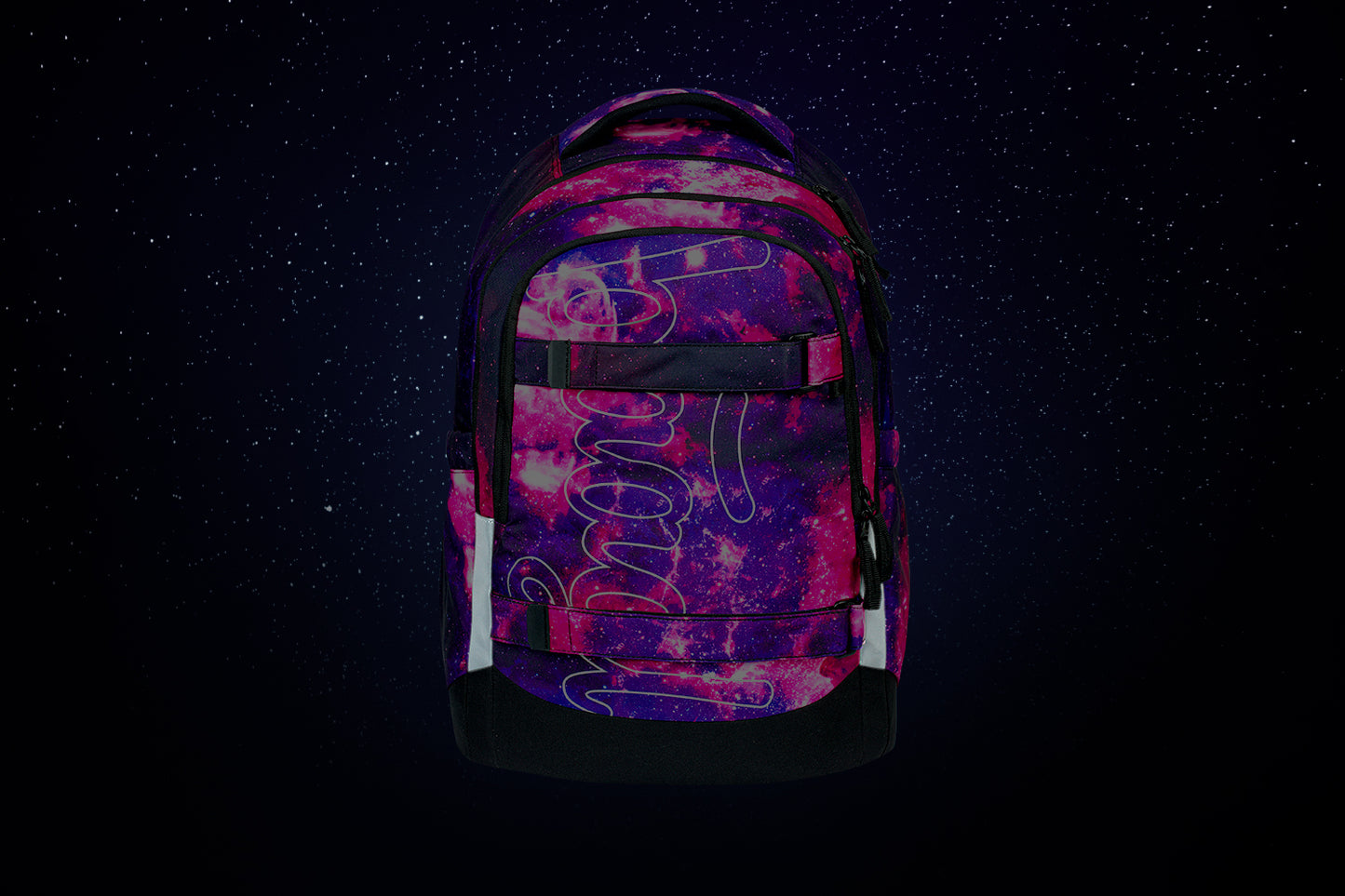 Skate max Galaxy Rucksack-Set 5tlg: Rucksack, Federmäppchen, Turnbeutel, Sporttasche, Bauchtasche