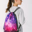 Skate max Galaxy Rucksack-Set 5tlg: Rucksack, Federmäppchen, Turnbeutel, Sporttasche, Bauchtasche