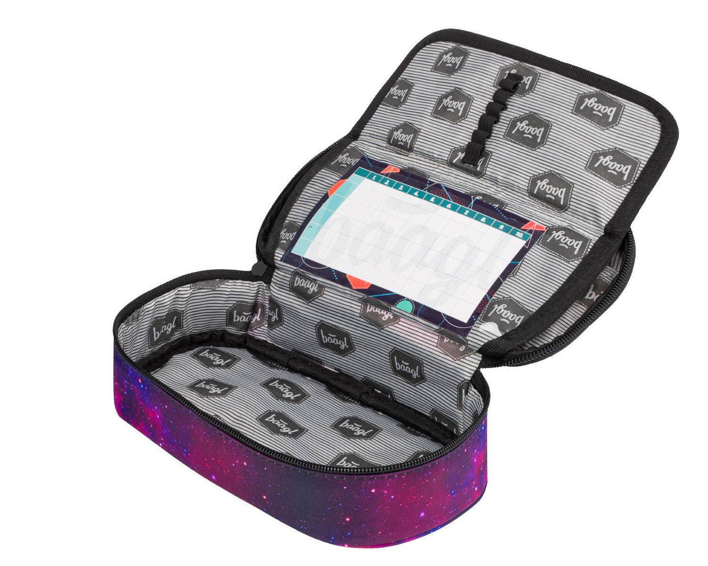 Skate max Galaxy Rucksack-Set 5tlg: Rucksack, Federmäppchen, Turnbeutel, Sporttasche, Bauchtasche