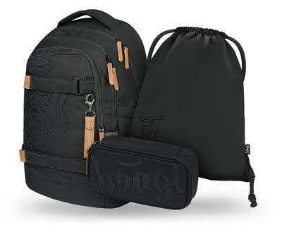 Skate max Darkness Rucksack-Set 3tlg: Rucksack, Federmäppchen, Sportbeutel