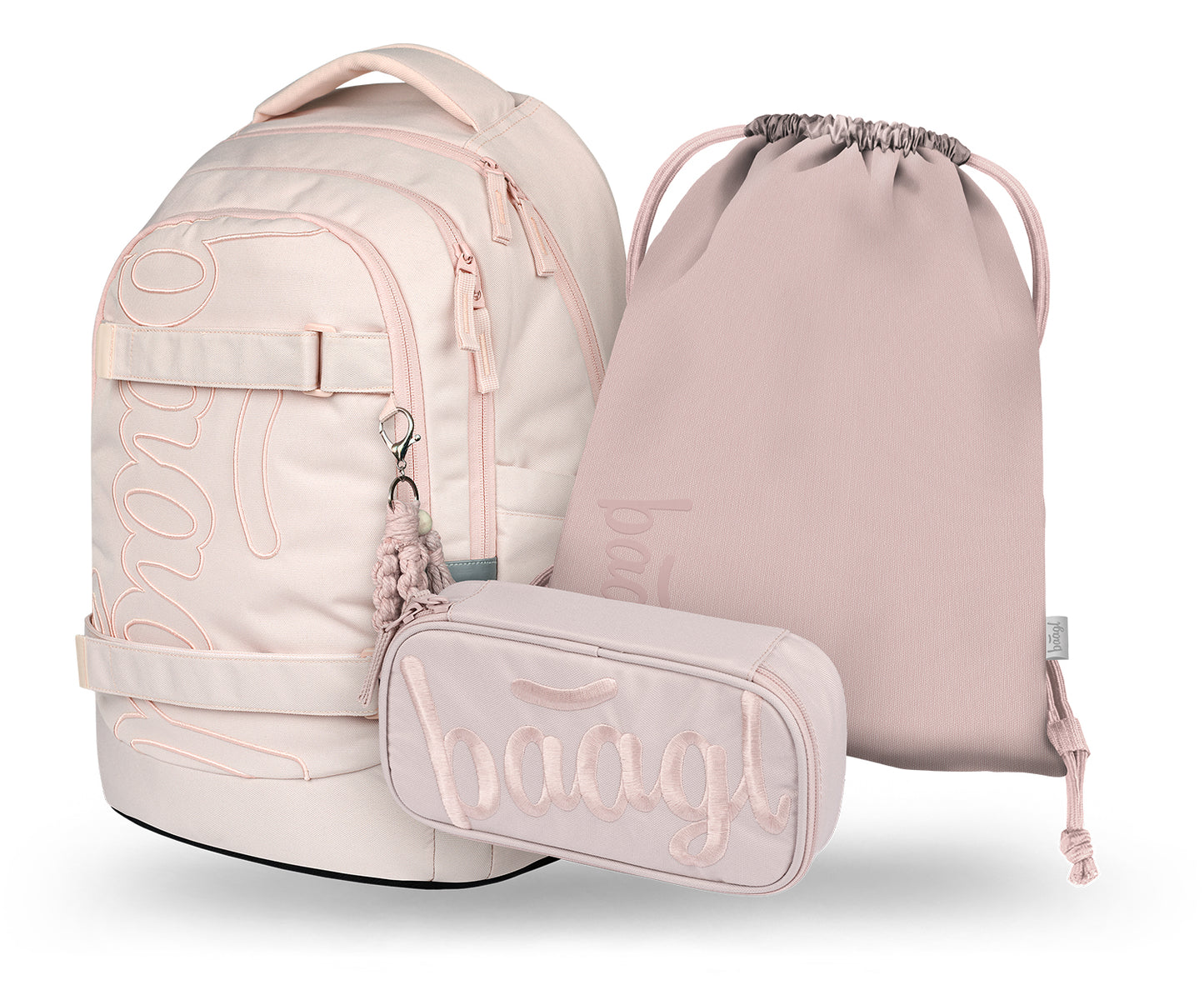 Skate max Creamy Rucksack-Set 3tlg: Rucksack, Federmäppchen, Turnbeutel
