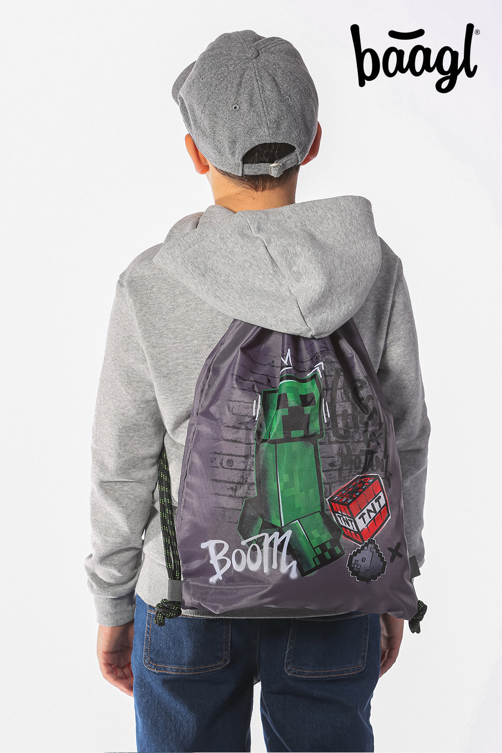 Skate Minecraft Rucksack-Set 3tlg: Rucksack, Etui, Turnbeutel