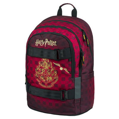 BAAGL Schulrucksack Skate Harry Potter Hogwarts Weinrot