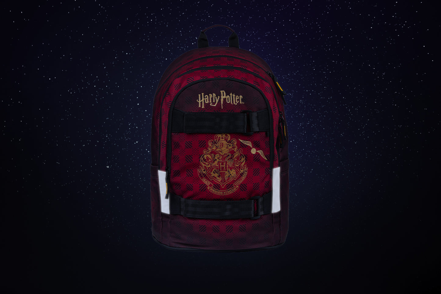 BAAGL Schulrucksack Skate Harry Potter Hogwarts Weinrot