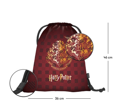 Turnbeutel Harry Potter Hogwarts Weinrot