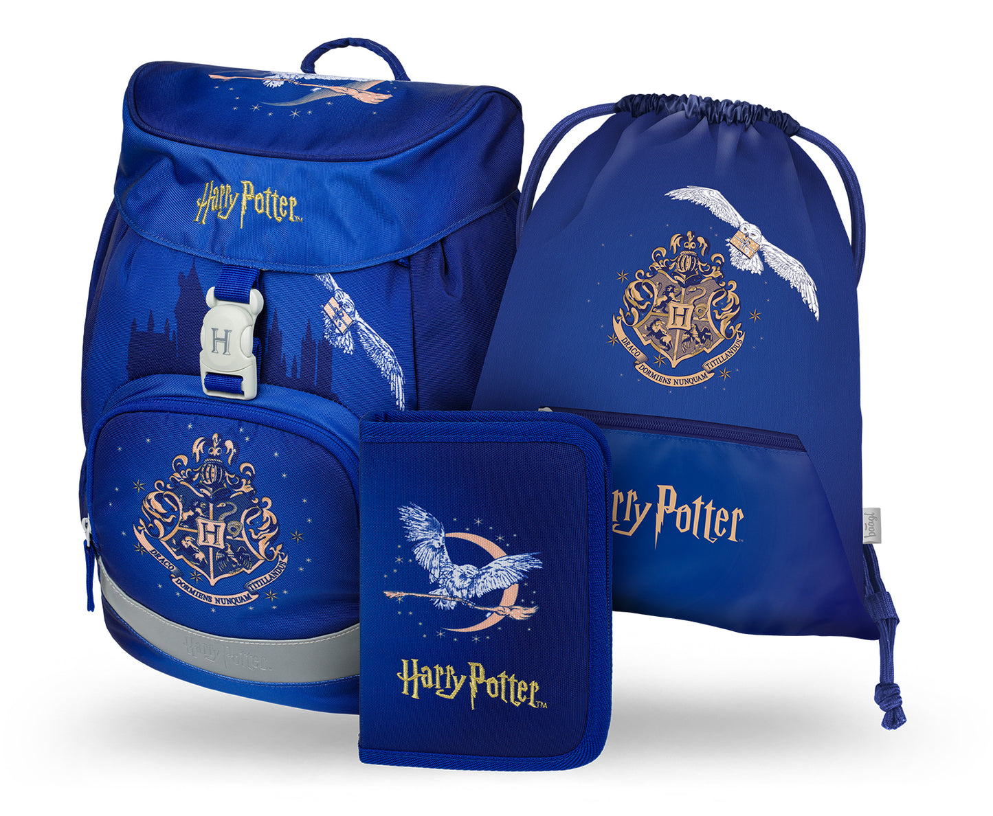 Airy Harry Potter Hogwarts Hedwig Rucksack-Set 3tlg: Rucksack, Federmäppchen, Turnbeutel