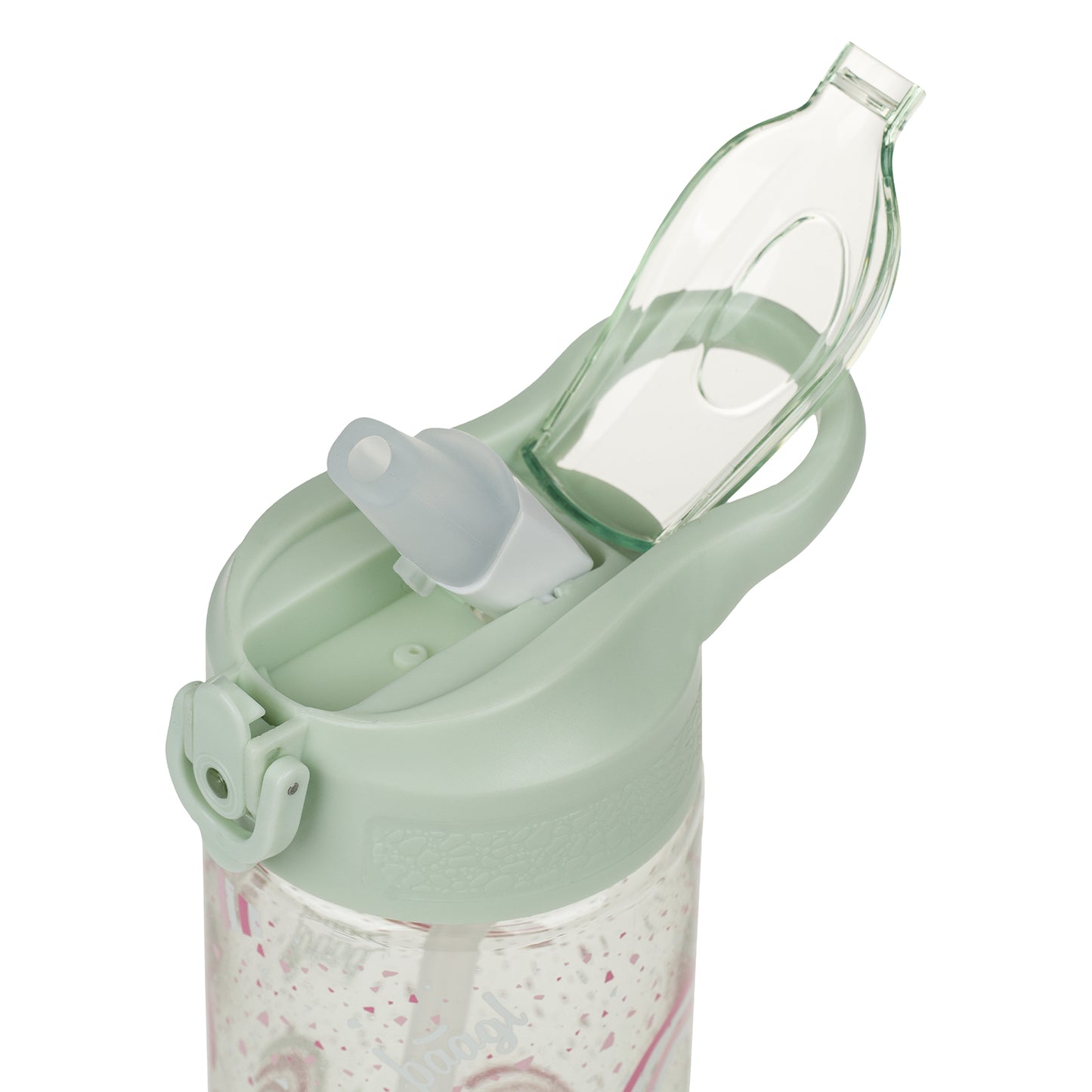 BAAGL Tritan Trinkflasche mit Strohhalm Regenbogen, 500 ml