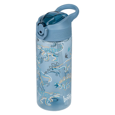 BAAGL Tritan Trinkflasche mit Strohhalm Dino, 500 ml