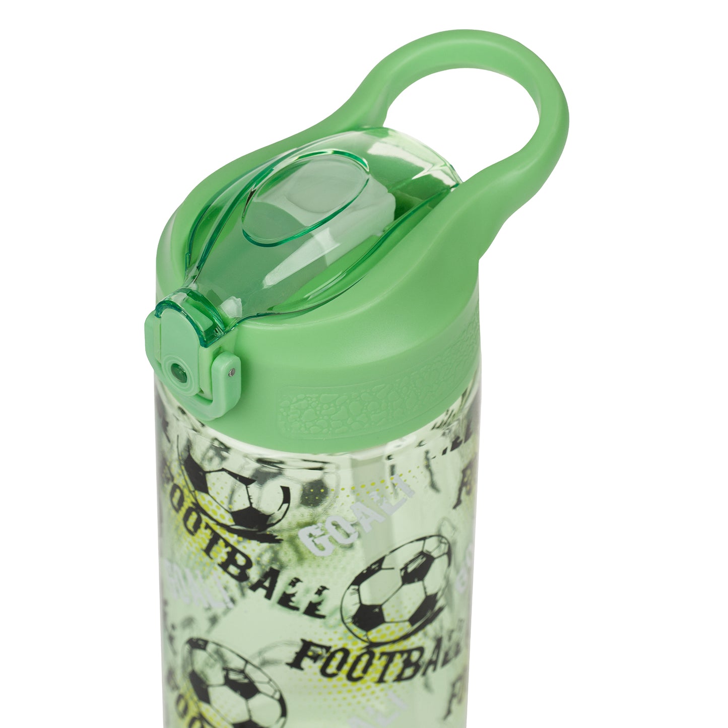BAAGL Tritan Trinkflasche mit Strohhalm Fußball, 500 ml