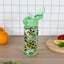 BAAGL Tritan Trinkflasche mit Strohhalm Fußball, 500 ml
