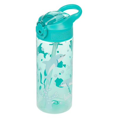 BAAGL Tritan Trinkflasche mit Strohhalm Delfin, 500 ml