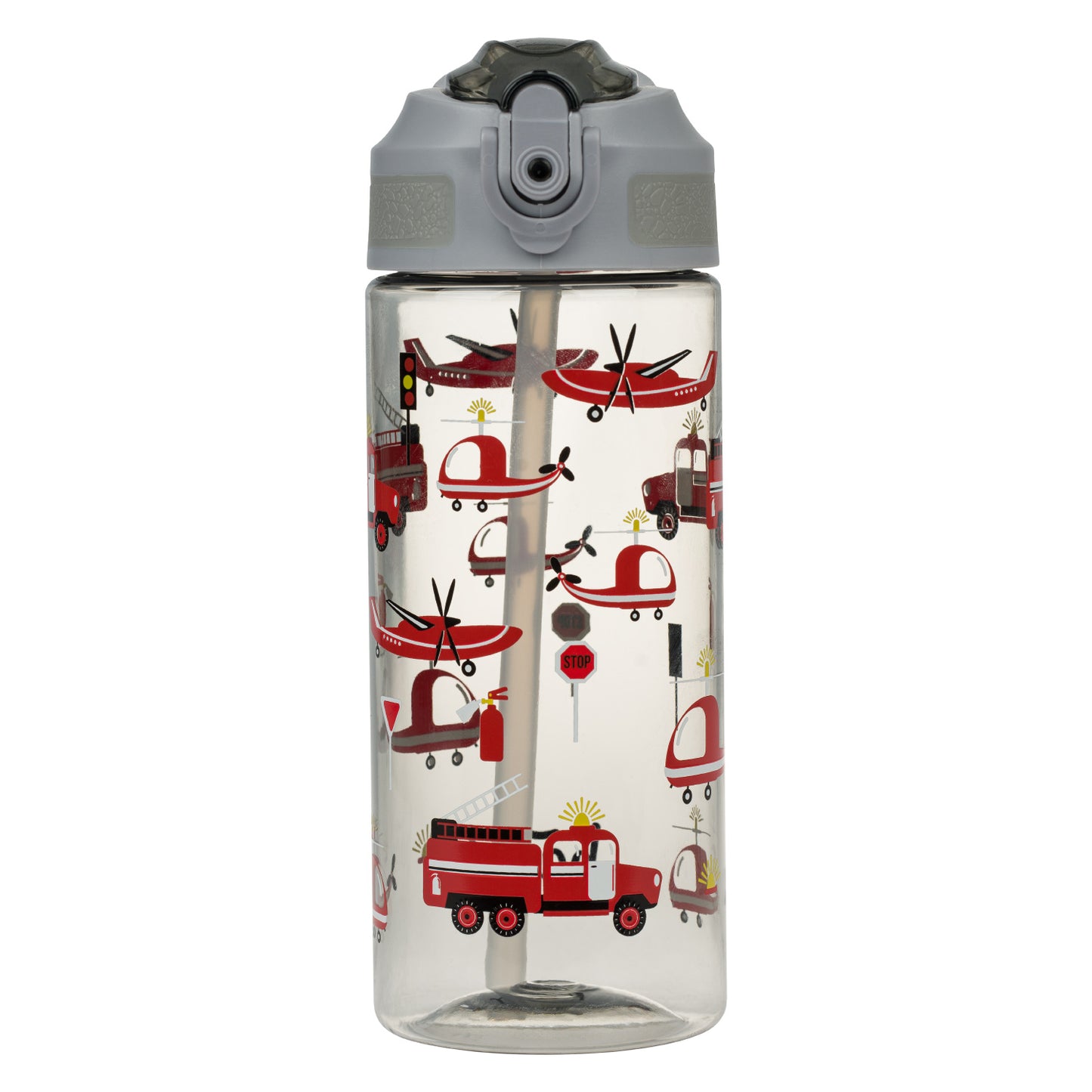 Tritan Trinkflasche mit Strohhalm Lebensretter, 500 ml