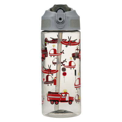 BAAGL Tritan Trinkflasche mit Strohhalm Lebensretter, 500 ml