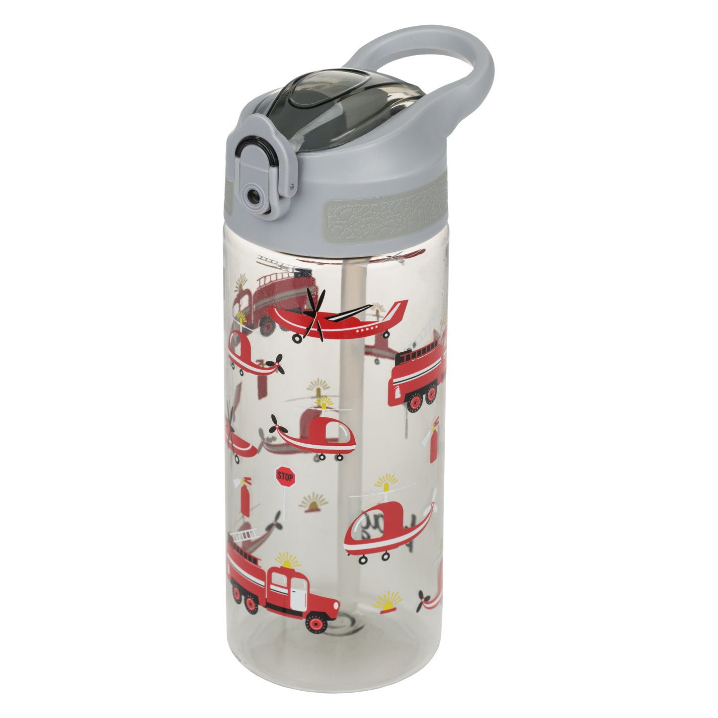 Tritan Trinkflasche mit Strohhalm Lebensretter, 500 ml