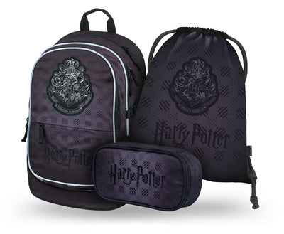 Core Harry Potter Hogwarts Schwarz Rucksack-Set 3tlg: Rucksack, Federmäppchen, Turnbeutel