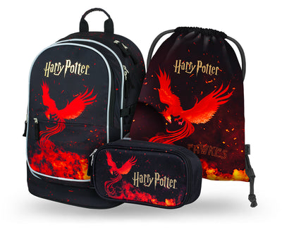 Core Harry Potter Phönix Rucksack-Set 3tlg: Rucksack, Federmäppchen, Turnbeutel