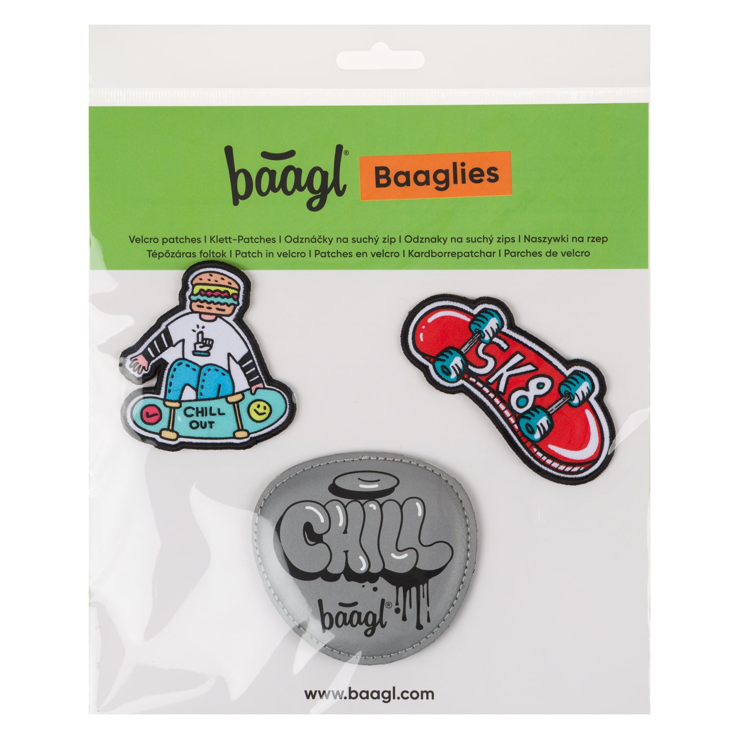 Baaglies 3 Stück Chill Skate Sk8