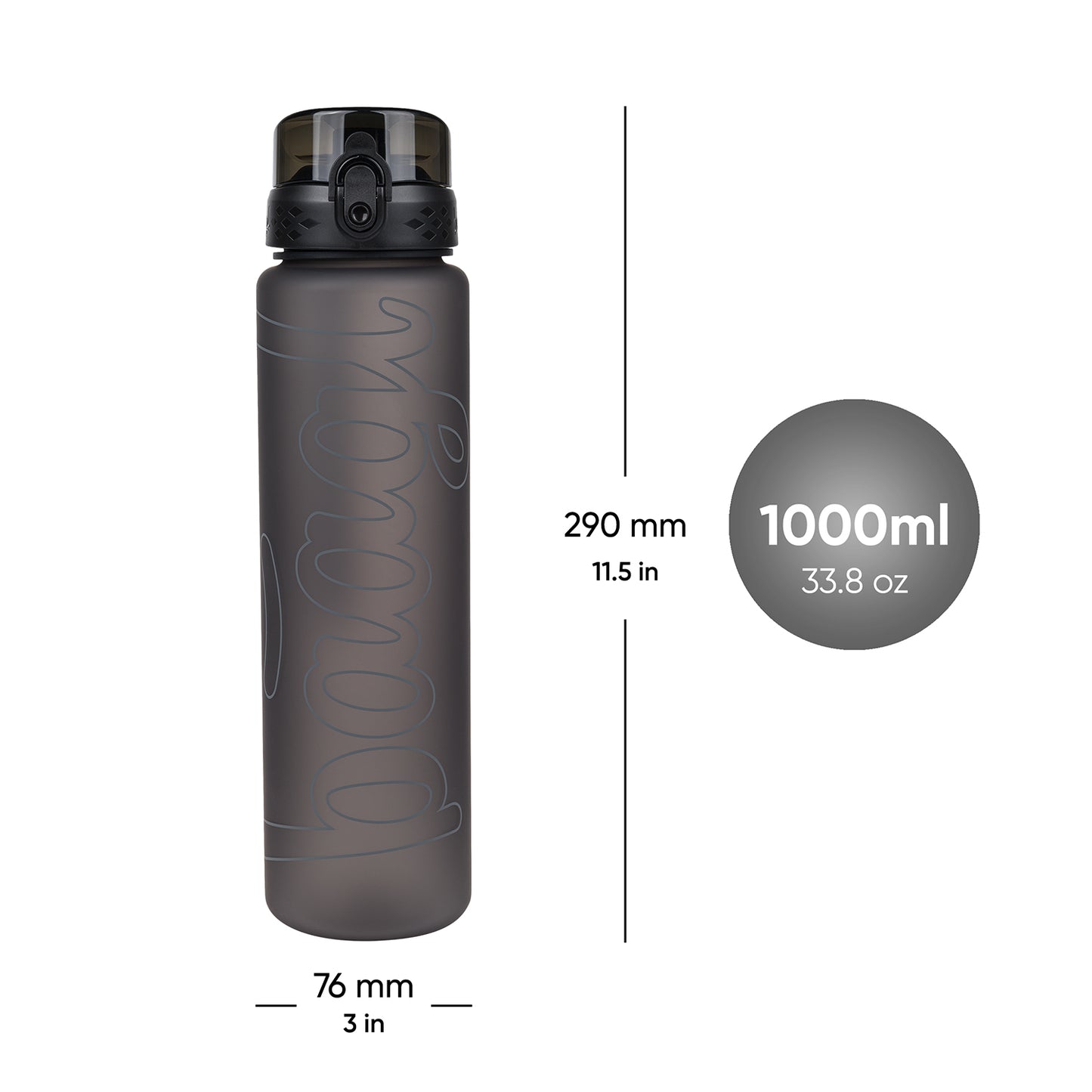 Trinkflasche Tritan Darkness 1000 ml