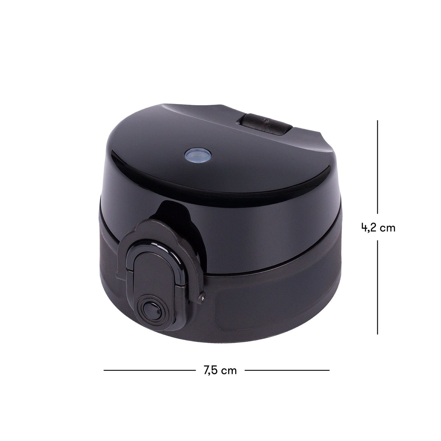 Ersatzdeckel für Tritan-Trinkflasche 800 ml, schwarz