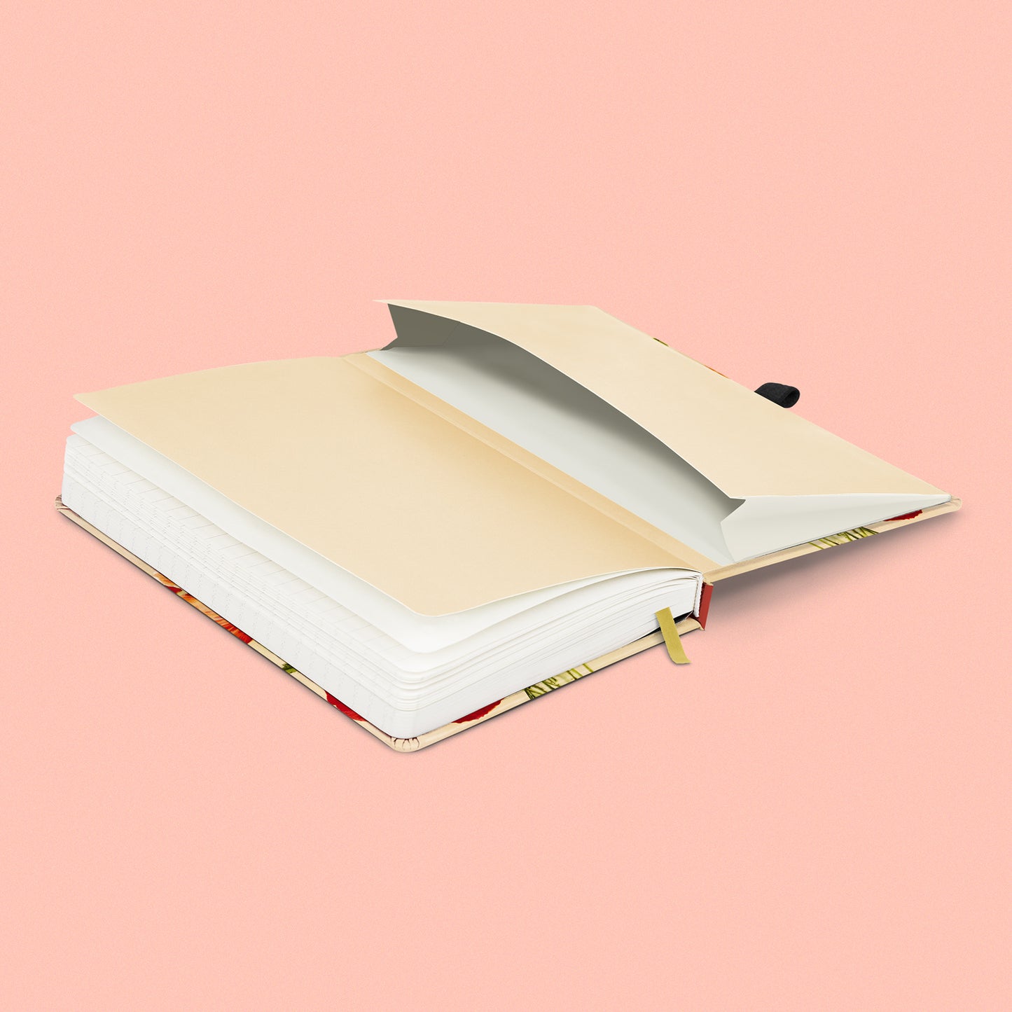 Notizbuch Mohnblumen von Kateřina Winterová, liniert, 13 x 21 cm