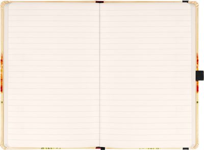 Notizbuch Mohnblumen von Kateřina Winterová, liniert, 13 x 21 cm